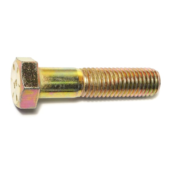 Midwest Fastener Grade 8, 5/8"-11 Hex Head Cap Screw, Zinc Yellow Steel, 2-3/4 in L, 10 PK 00752 - main